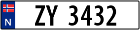 Trailer License Plate